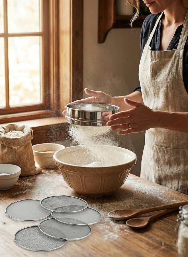 faas Stainless Steel Interchangeable Chalni | Flour Sieve | Kitchen Strainer Sieve for Flour, Maida, Food Strainer (4 in 1 Chalni) - Image 2